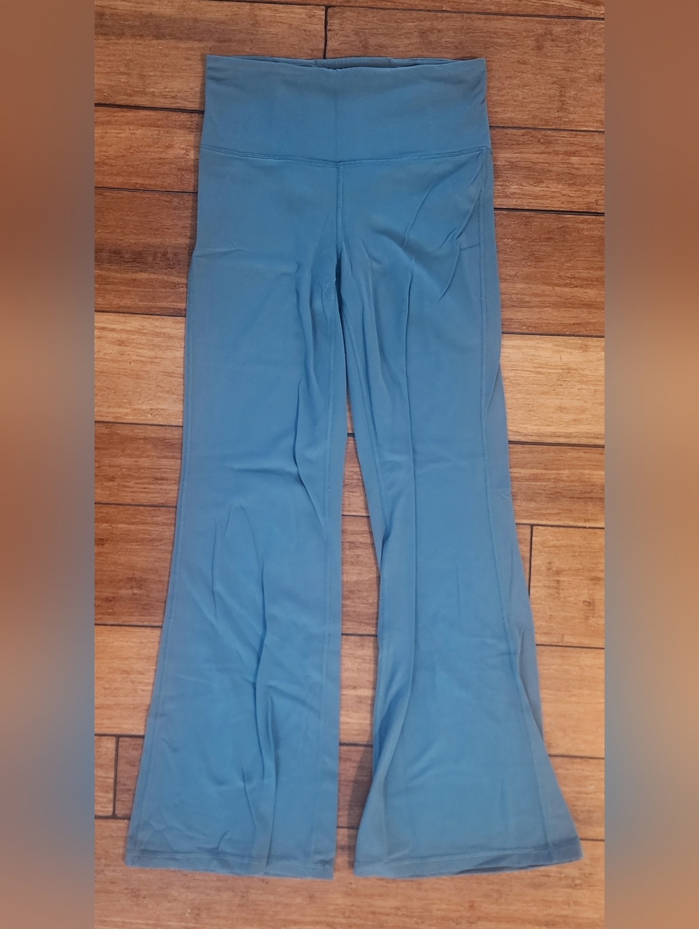 Athleta Size S Teal Blue Wide-Leg Yoga Pants